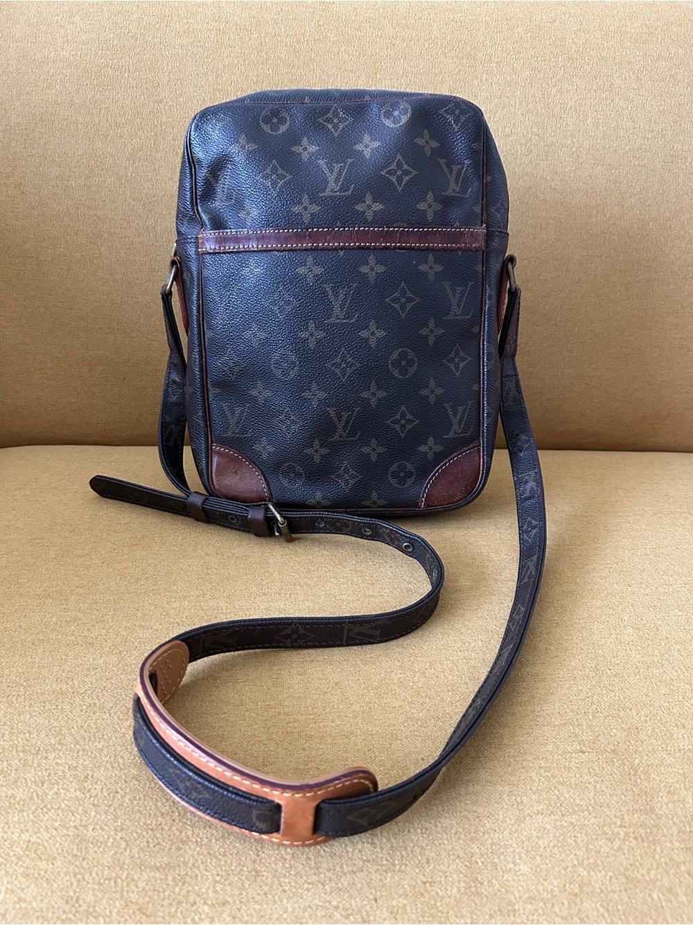 Louis Vuitton Vintage Monogram Danube MM Crossbody Bag (w/ COA)